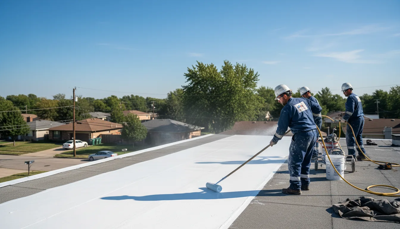 Commercial roof coating in Burbank, CA near me